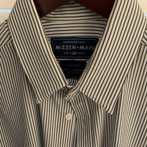Mizzen & Main Blue Label dress shirt size XL trim